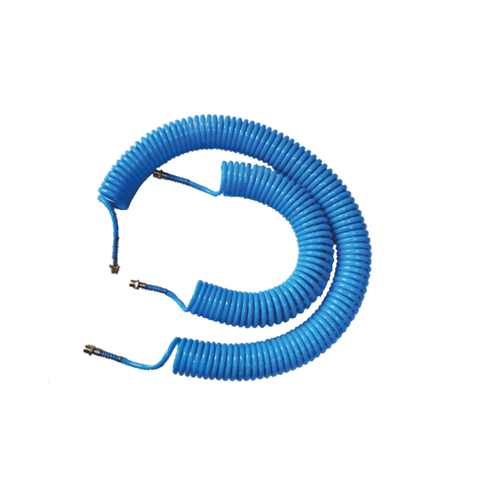 Poliüretan Yaylı Sabit Metal Rekorlu Spiral Hortumlar