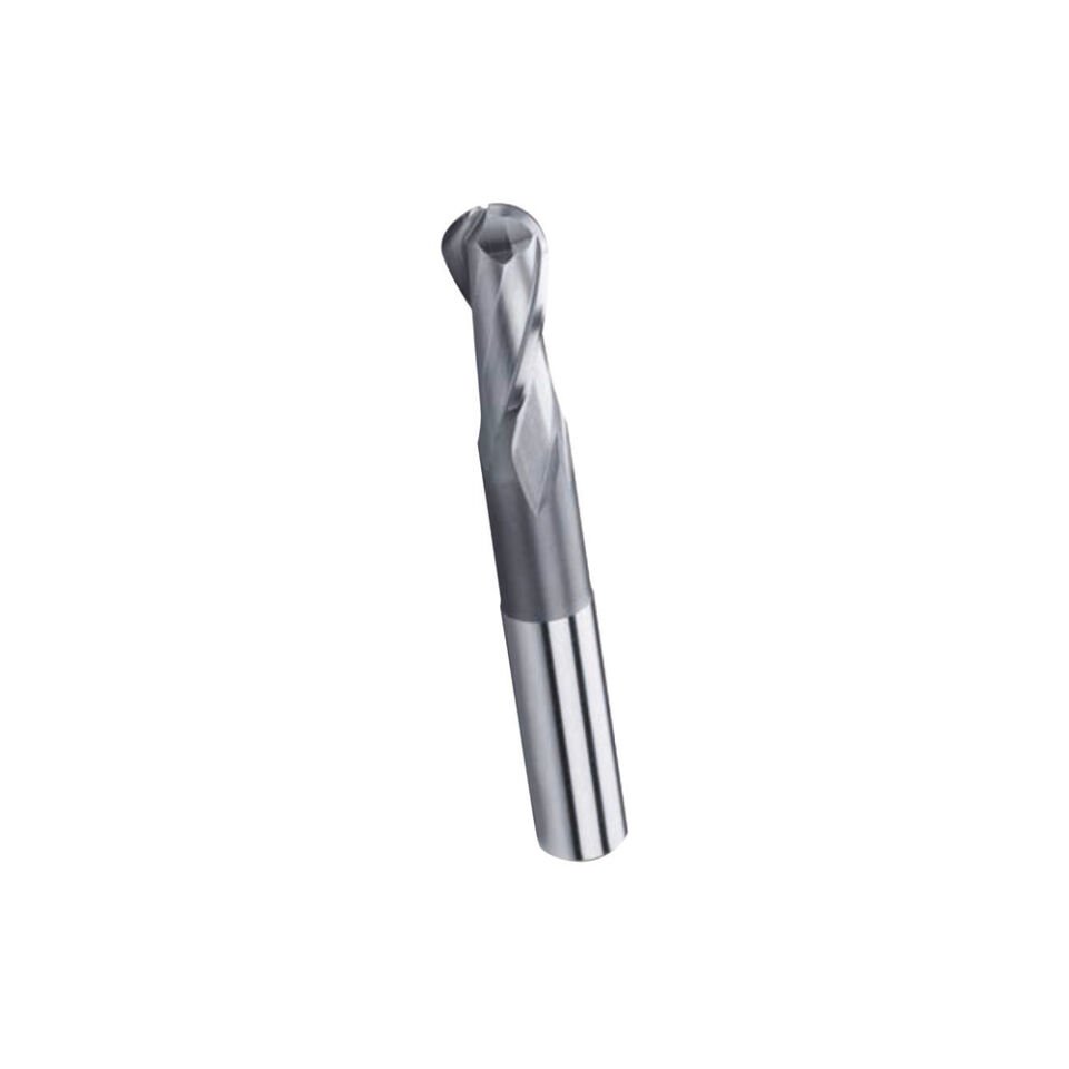 10mm 2 AĞIZ KISA KÜRE PARMAK FREZE HSS