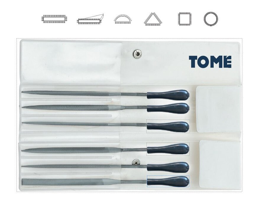 160mm TOME SAATÇİ EĞE TAKIMI SAPLI 12 PARÇA