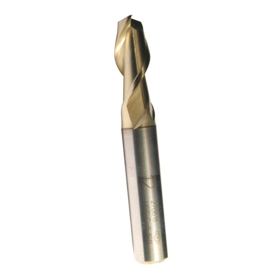 14mm ZPS 2 AĞIZ KISA ALUMİNYUM FREZESİ DIN327 ZrN
