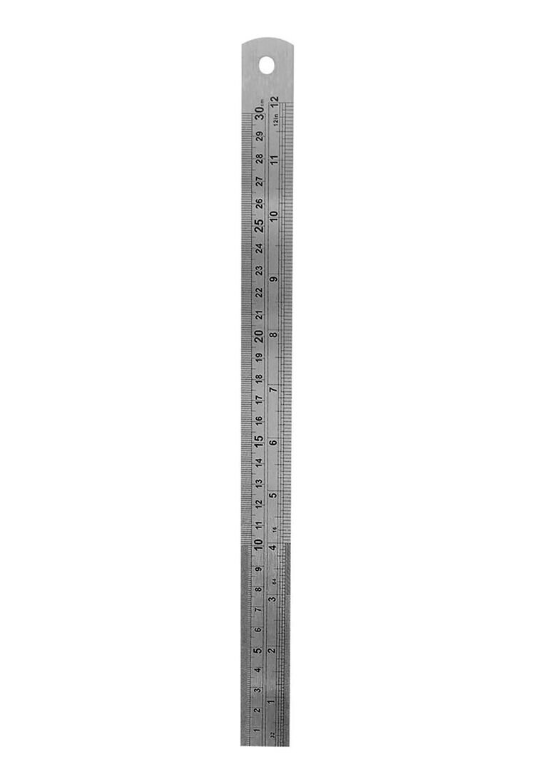 500x30mm PASLANMAZ ÇELİK CETVEL