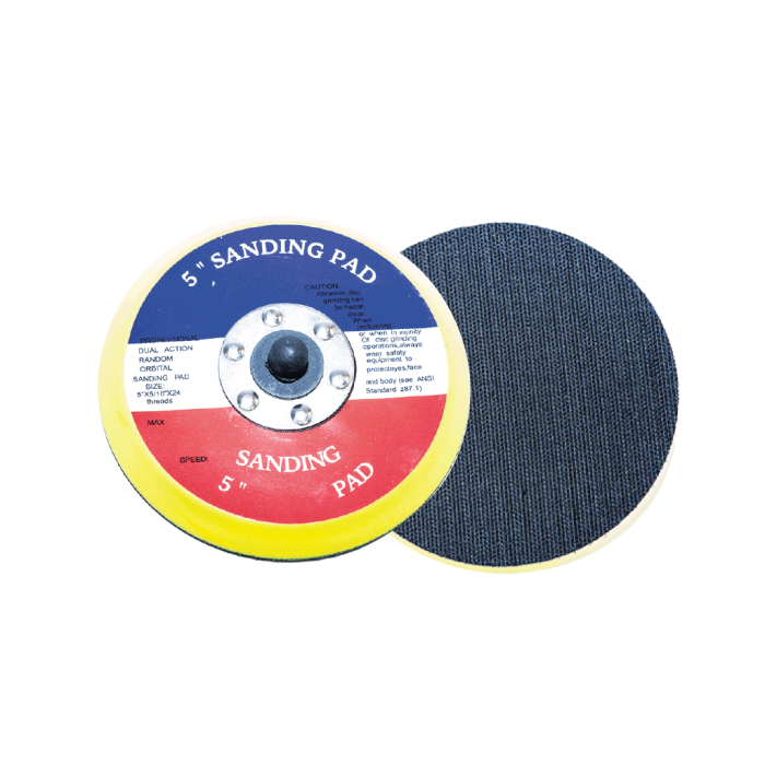 YTE3186 5”/125 x 10 mm Cırtlı Deliksiz Ekonomik Zımpara Tabanı
