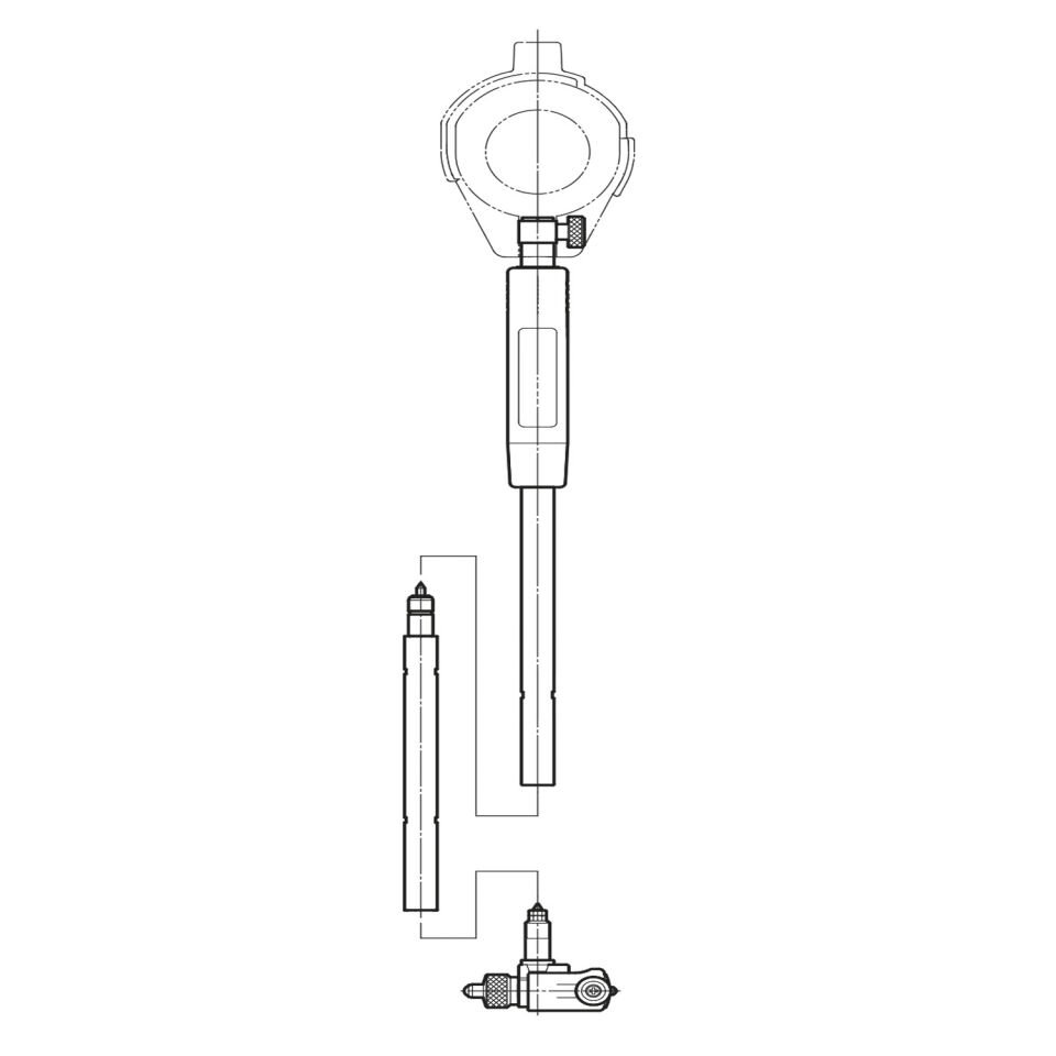 160-250/250-400 SİLİNDİR KOMPARATÖRÜ UZATMA 1000mm