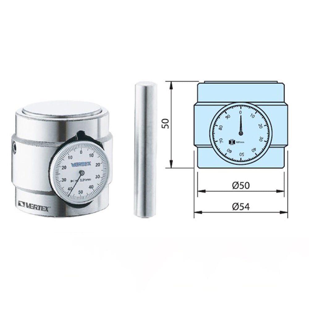 50mm VERTEX SAATLİ YÜKSEKLİK HİZALAMA (A)