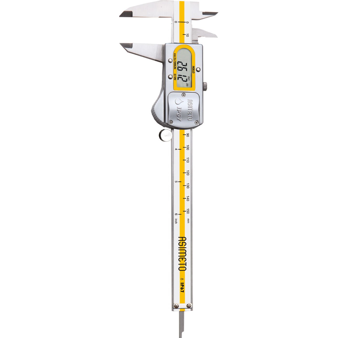 0-200mmX0,01 IP67 DİJİTAL KUMPAS METAL GÖVDE