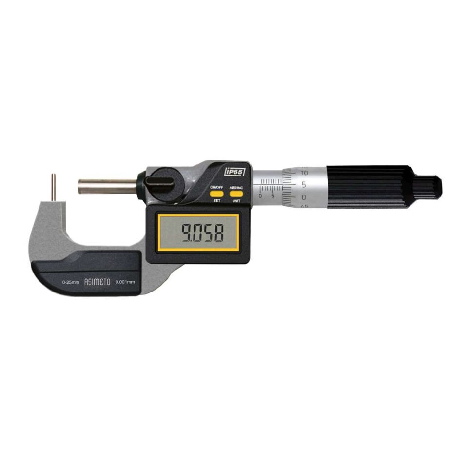 0-25mmx0.001 IP65 DİJİTAL TÜP MİKROMETRESİ